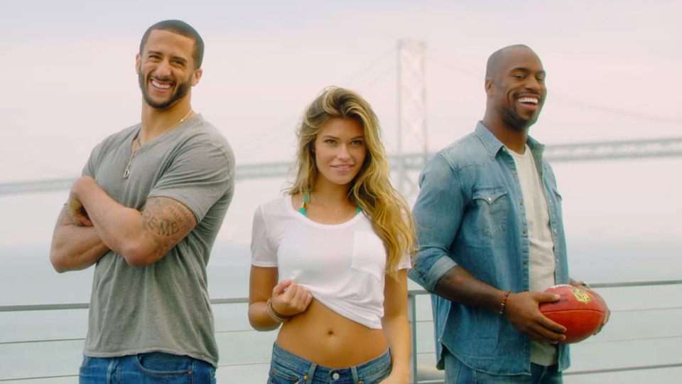 BTS at Samantha Hoopes Levi's commercial shoot with 49ers Colin Kaepernick  and Vernon Davis - Swimsuit 