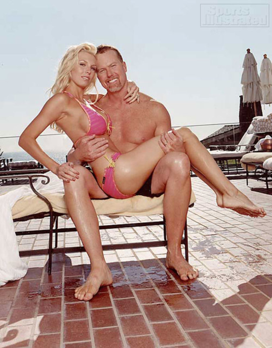 Mark McGwire Stephanie McGwire during Sports Illustrated Swimsuit