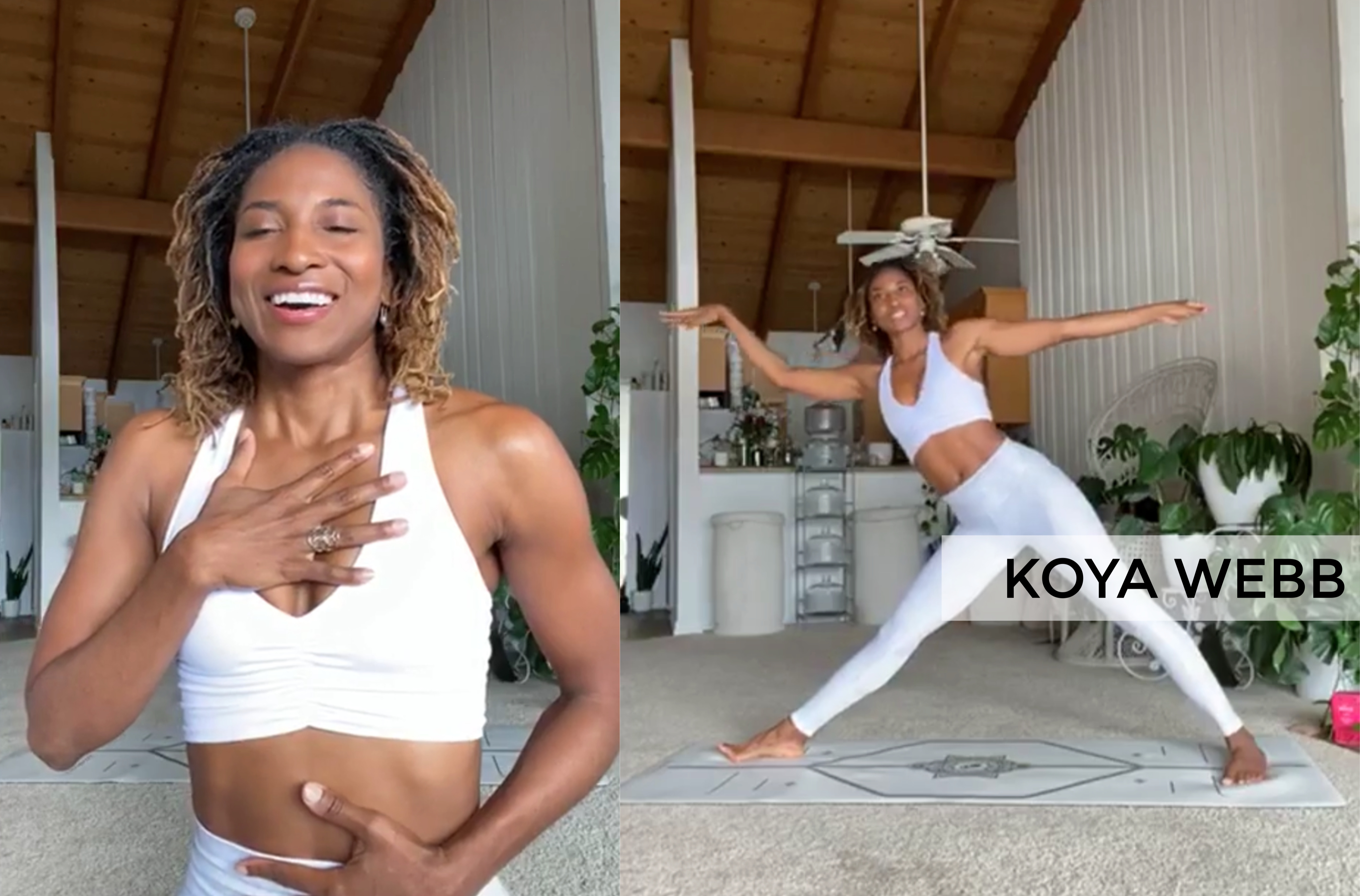 Sweat With Swimsuit: Koya Webb's Yoga Flow - Swimsuit | SI.com