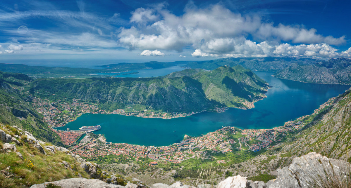 Boka Bay, Kotor in Montenegro.