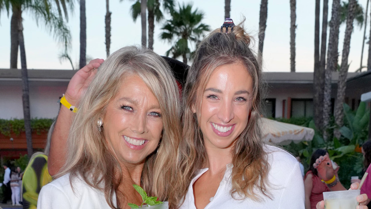 Denise Austin and Katie Austin attend the SelvaRey Pina Colada Party.