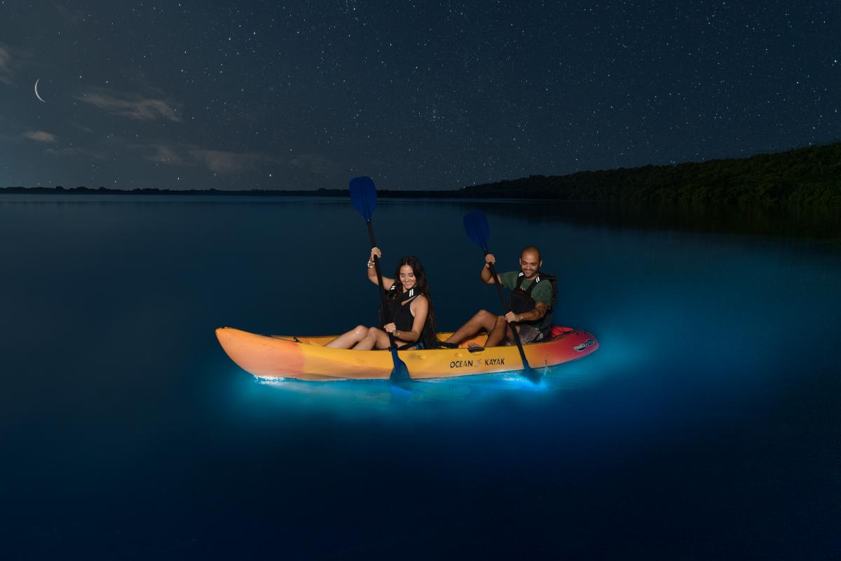 Kayaking at night