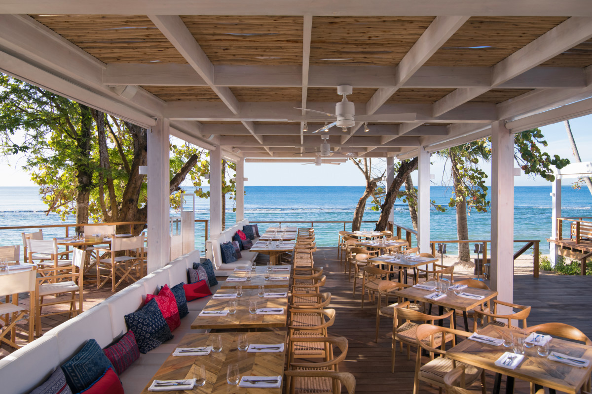 Beach restaurant.