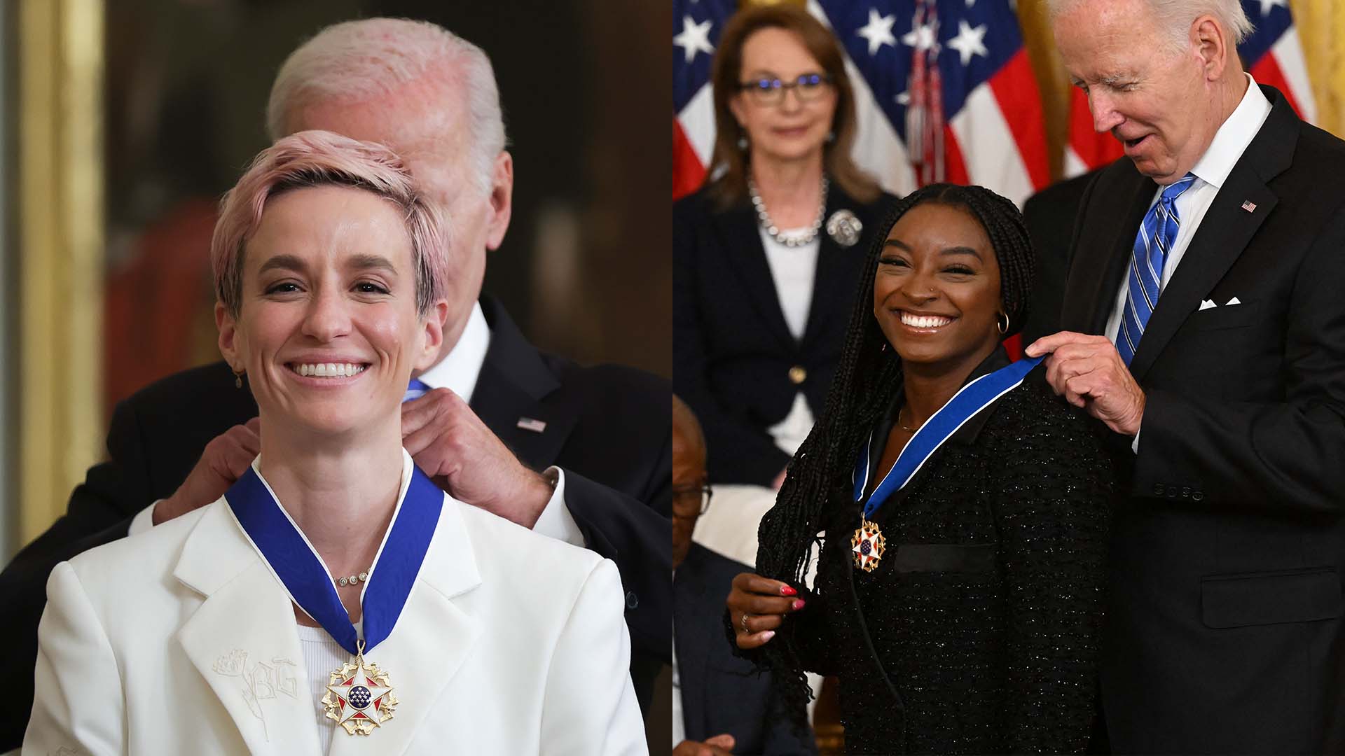 Simone Biles and Megan Rapinoe Receive Presidential Medal of Freedom