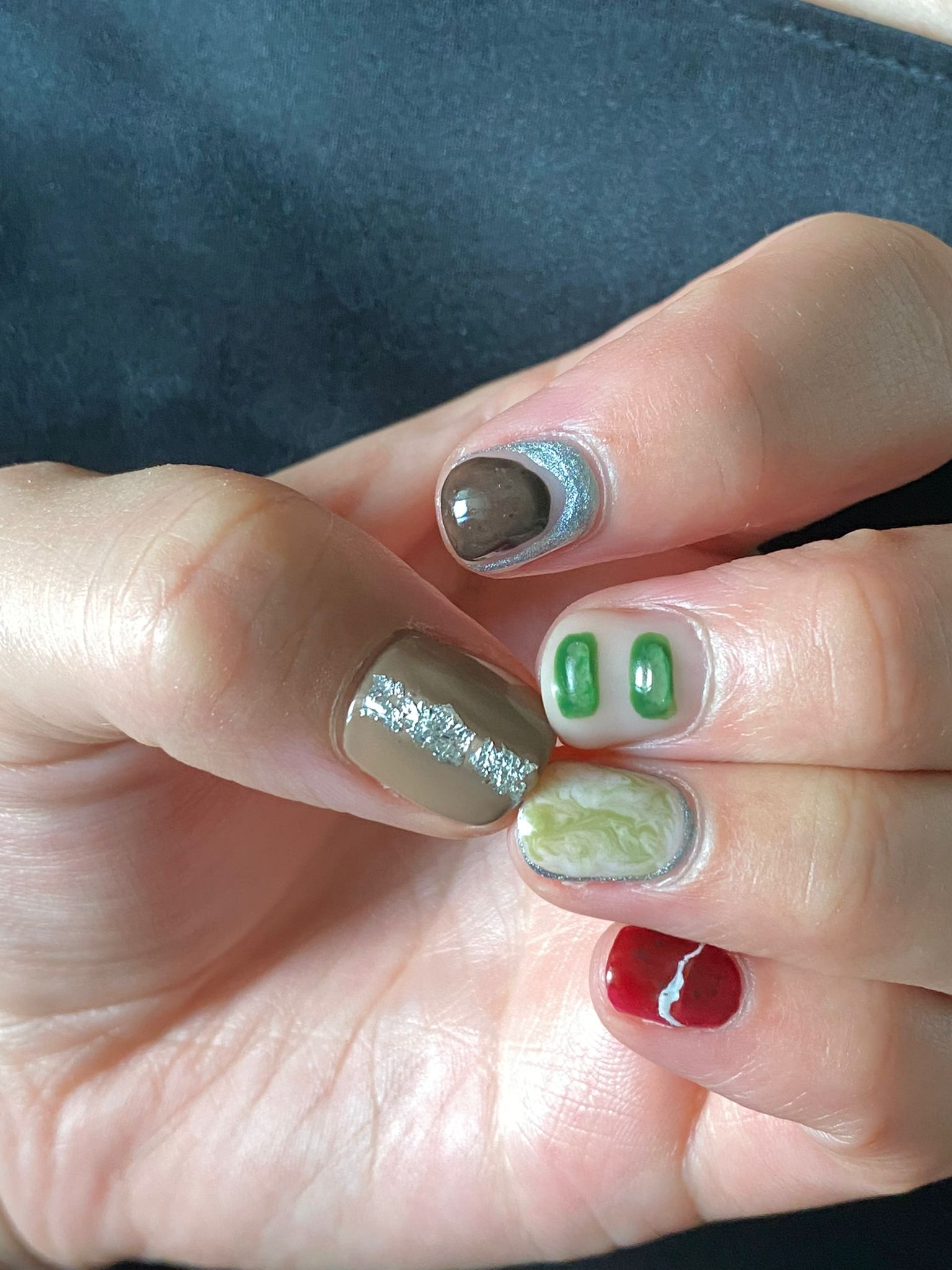 Yumi Nu's nails. Nail art by Marina Tee.