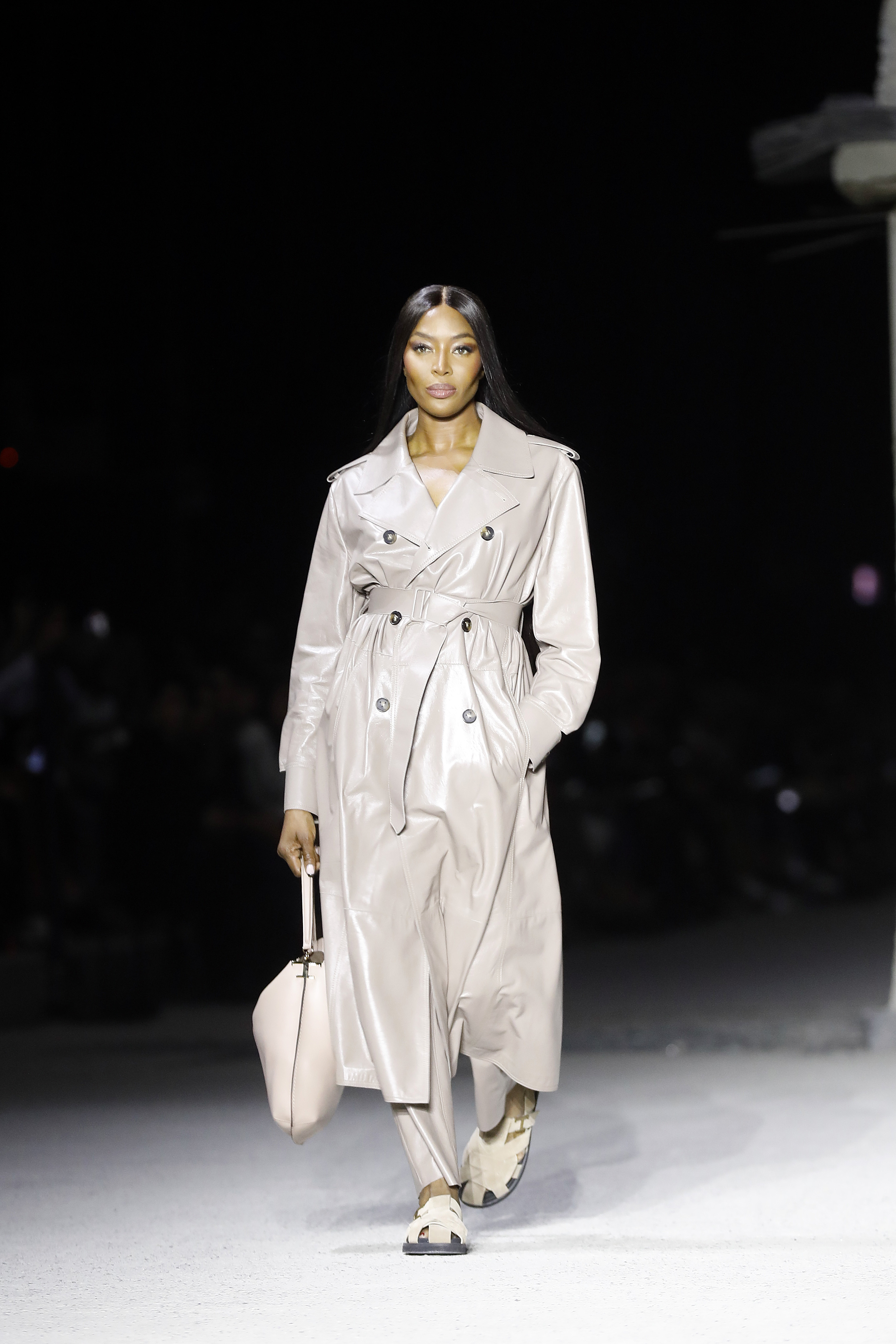 Naomi Campbell walks the runway of the Tod's Fashion Show during the Milan Fashion Week Womenswear Spring/Summer 2023.