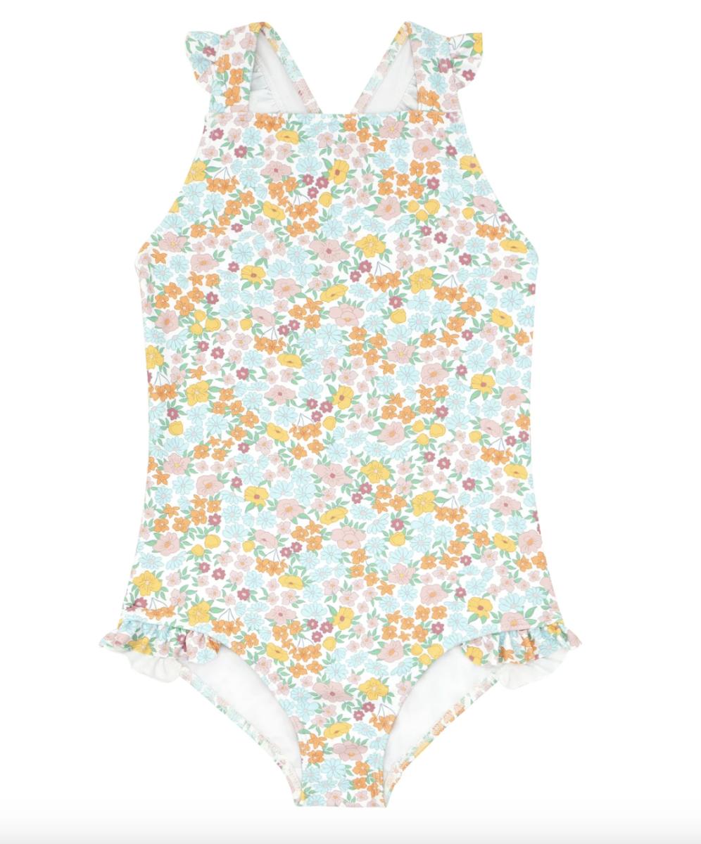 Floral Crossover One-Piece