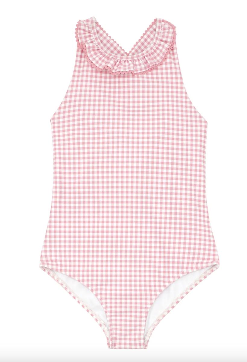 Gingham one-piece
