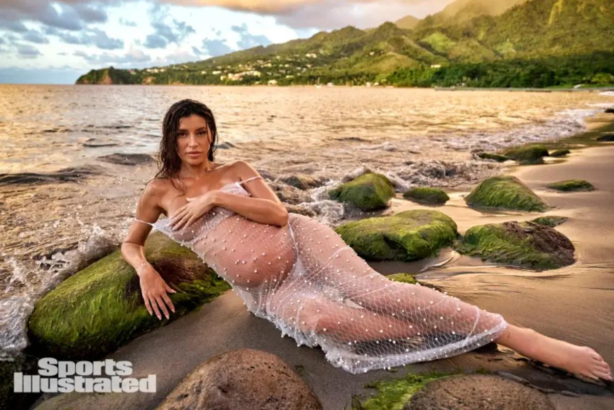 Nicole Williams English was photographed by Yu Tsai in Dominica. Swimsuit by DU CIEL. Dress by Ezili Swim.