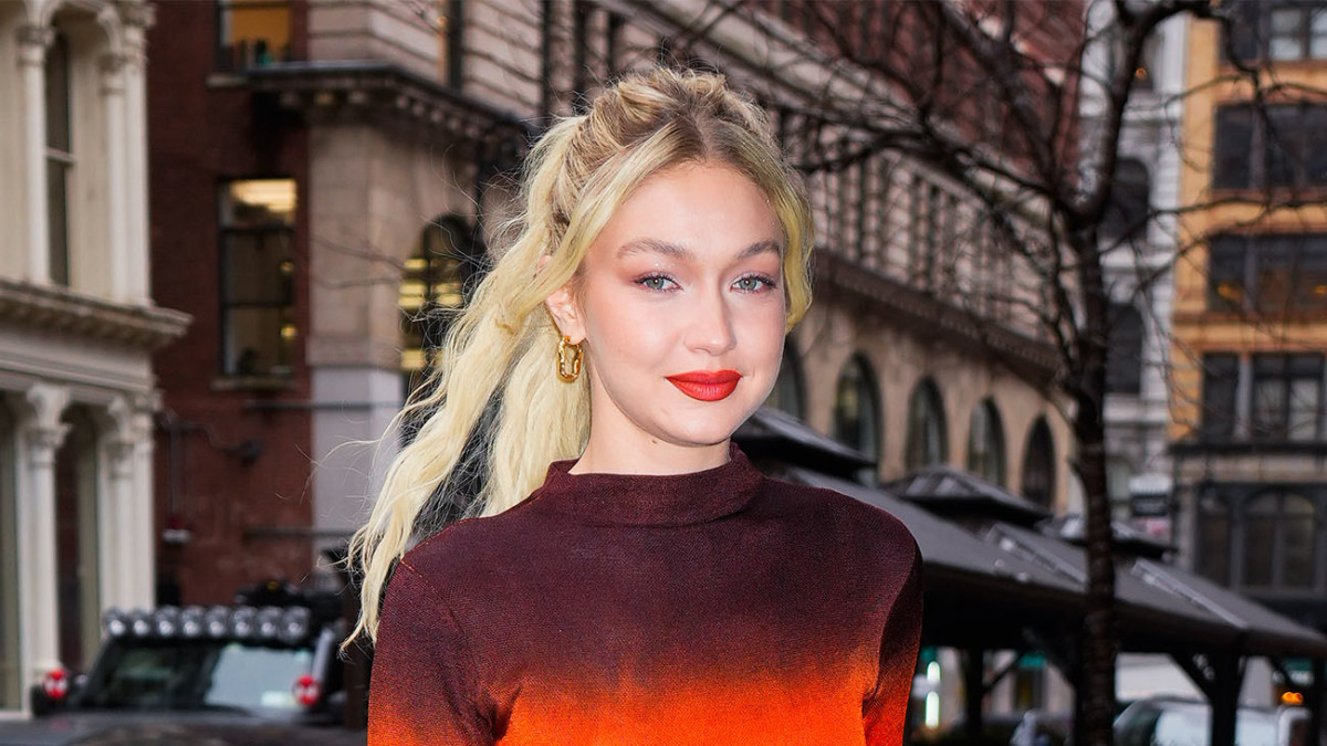 Gigi Hadid Embodies Bold Elegance in Lace Mini Dress and Visible