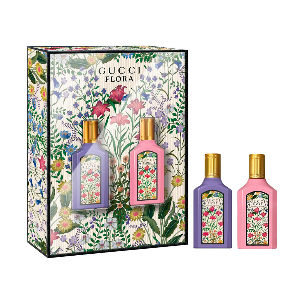 One of the best perfume gift sets for women who love all things beauty, the Gucci Mini Gorgeous Gardenia and Gorgeous Magnolia Perfume Set available now at Sephora