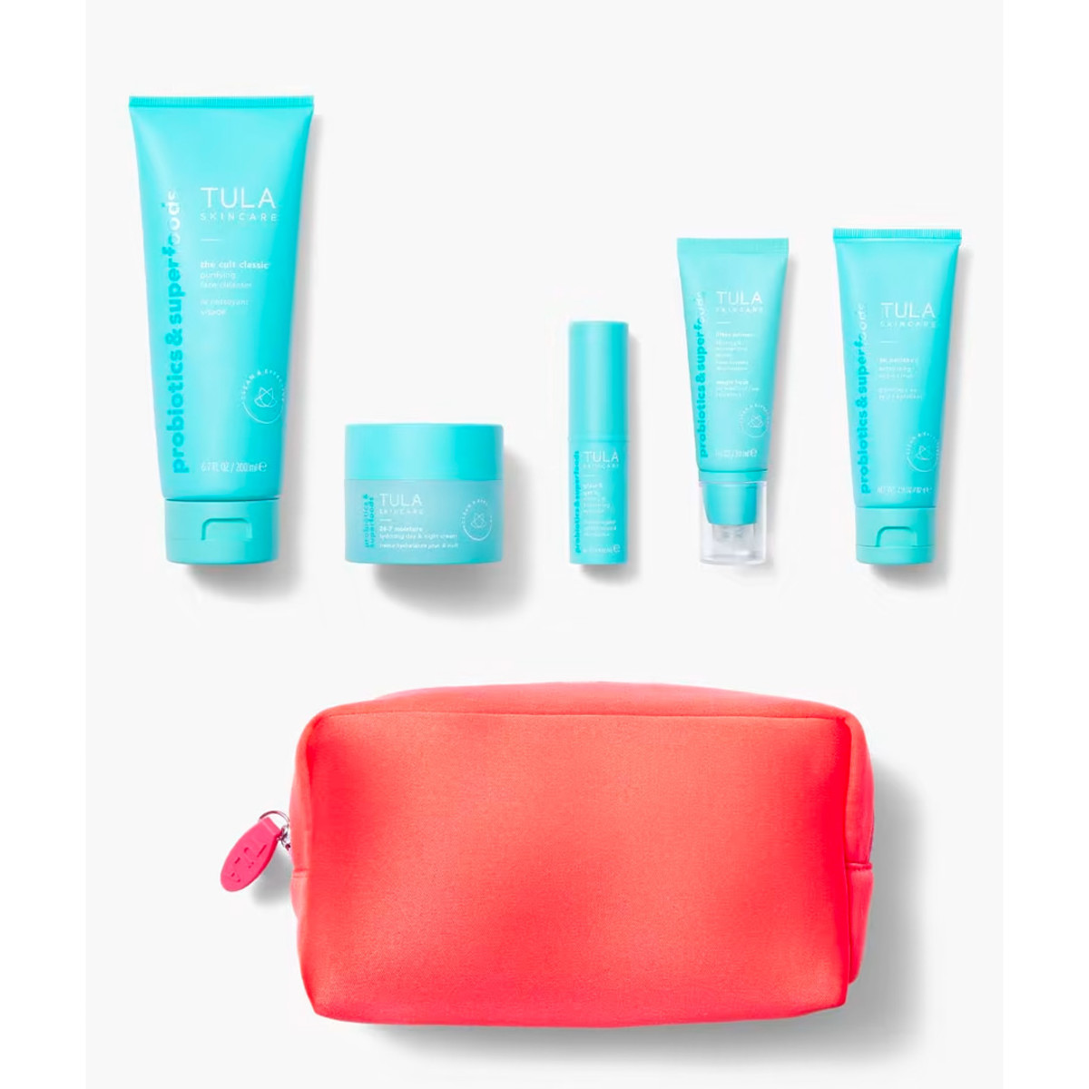 One of the best skincare gift sets for women who love all things beauty, the Tula Skincare Essentials Routine Kit available now at Tula
