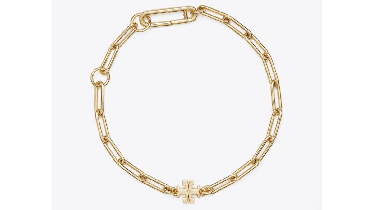 One of The Best Jewelry Gifts for the 2023 Holiday Season Bracelet and Watch Edition, the Tory Burch Good Luck Chain Bracelet available now at Tory Burch